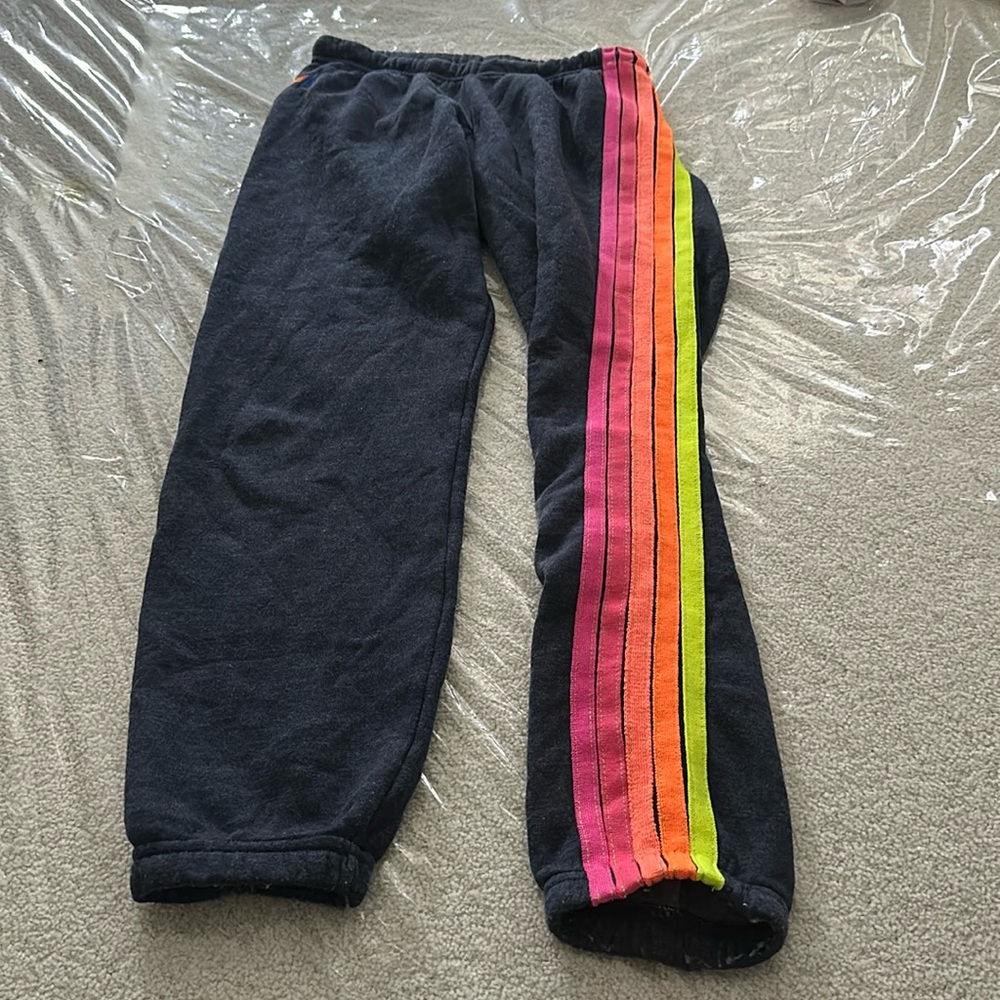 aviator nation sweatpants navy blue